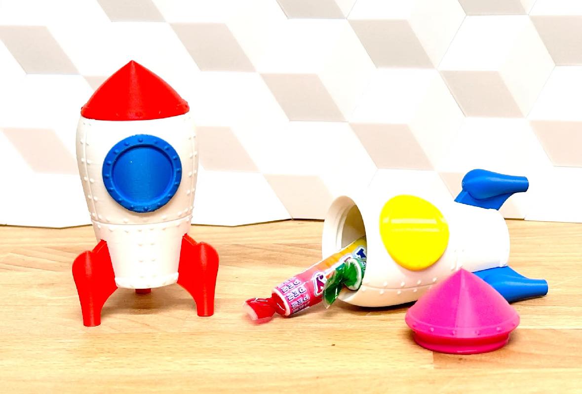 Easter rocket sweets holder