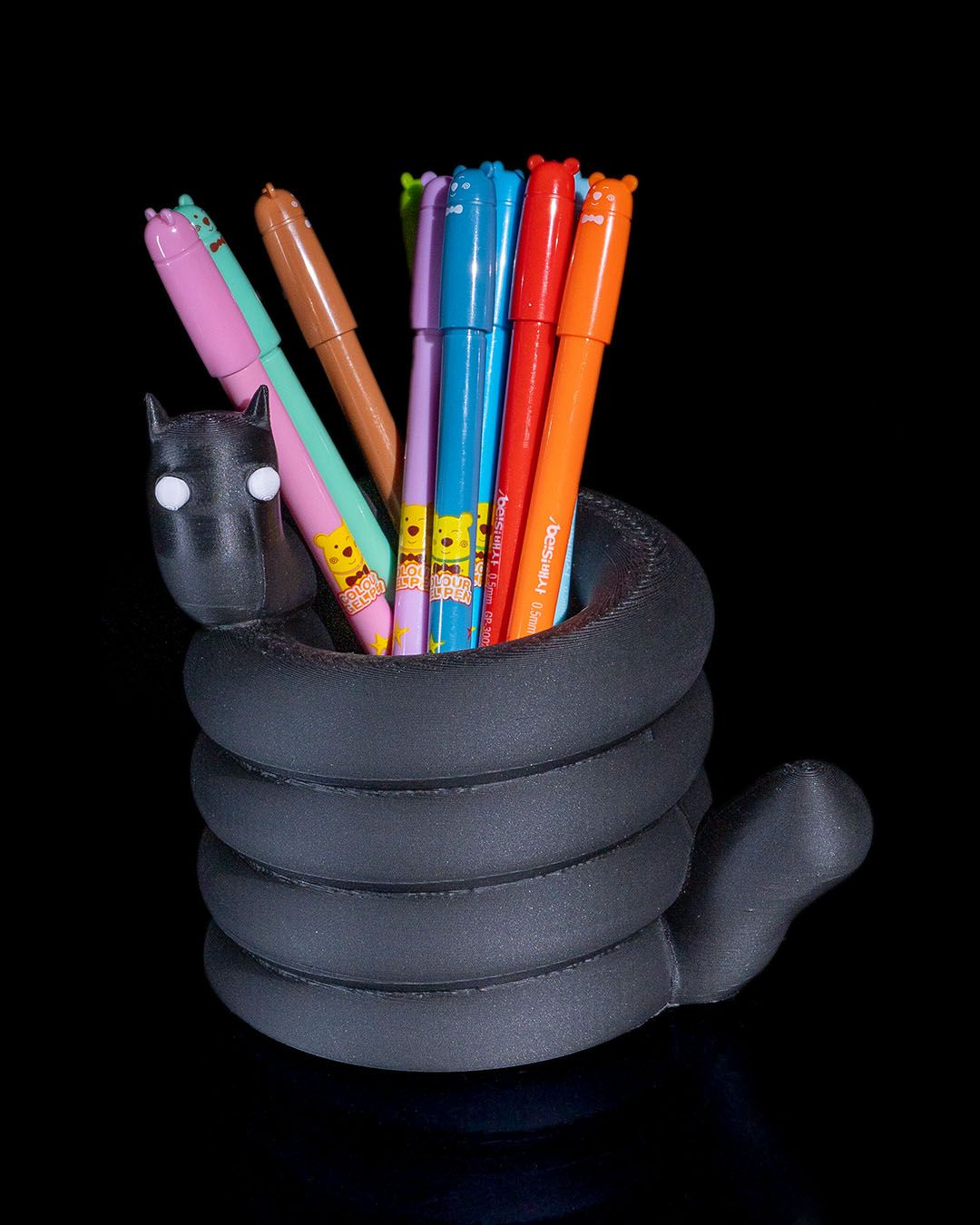 Goth Cat Pen Holder