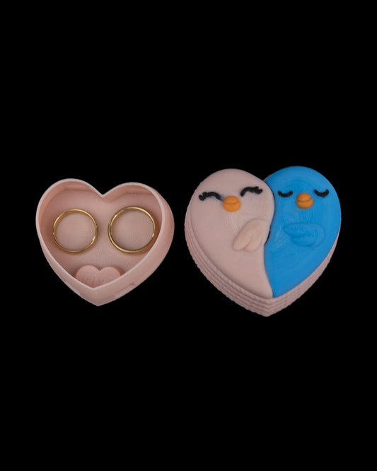 Lovebirds Heart Trinket Tub