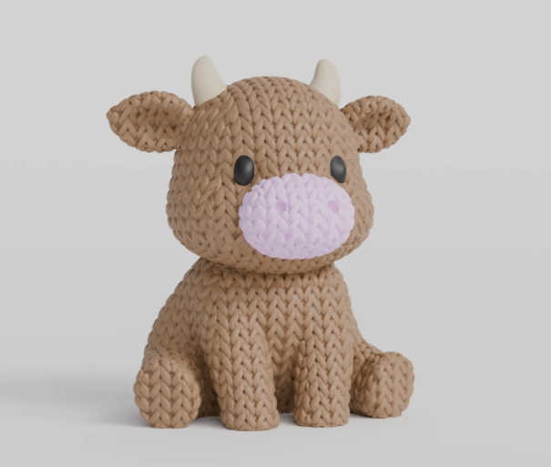 Knitted Highland Cow