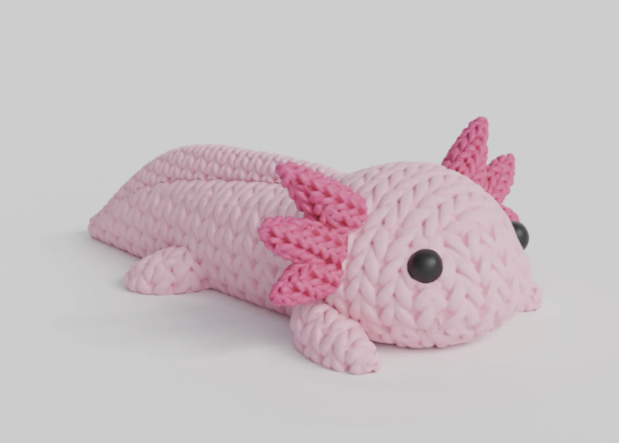 Knitted Axolotl