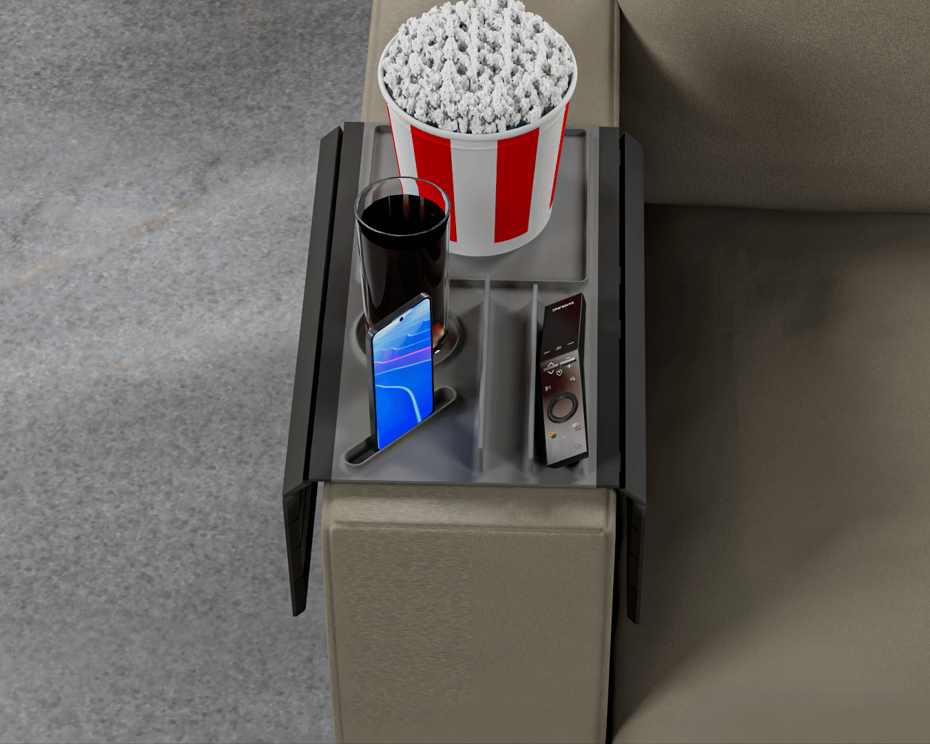 Couch Buster Arm Tray