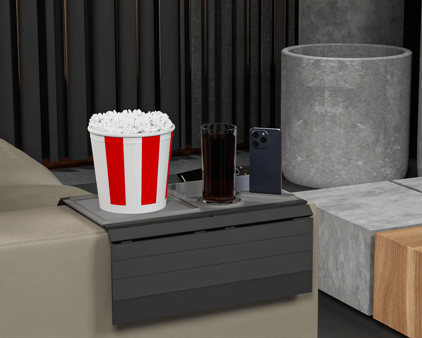 Couch Buster Arm Tray