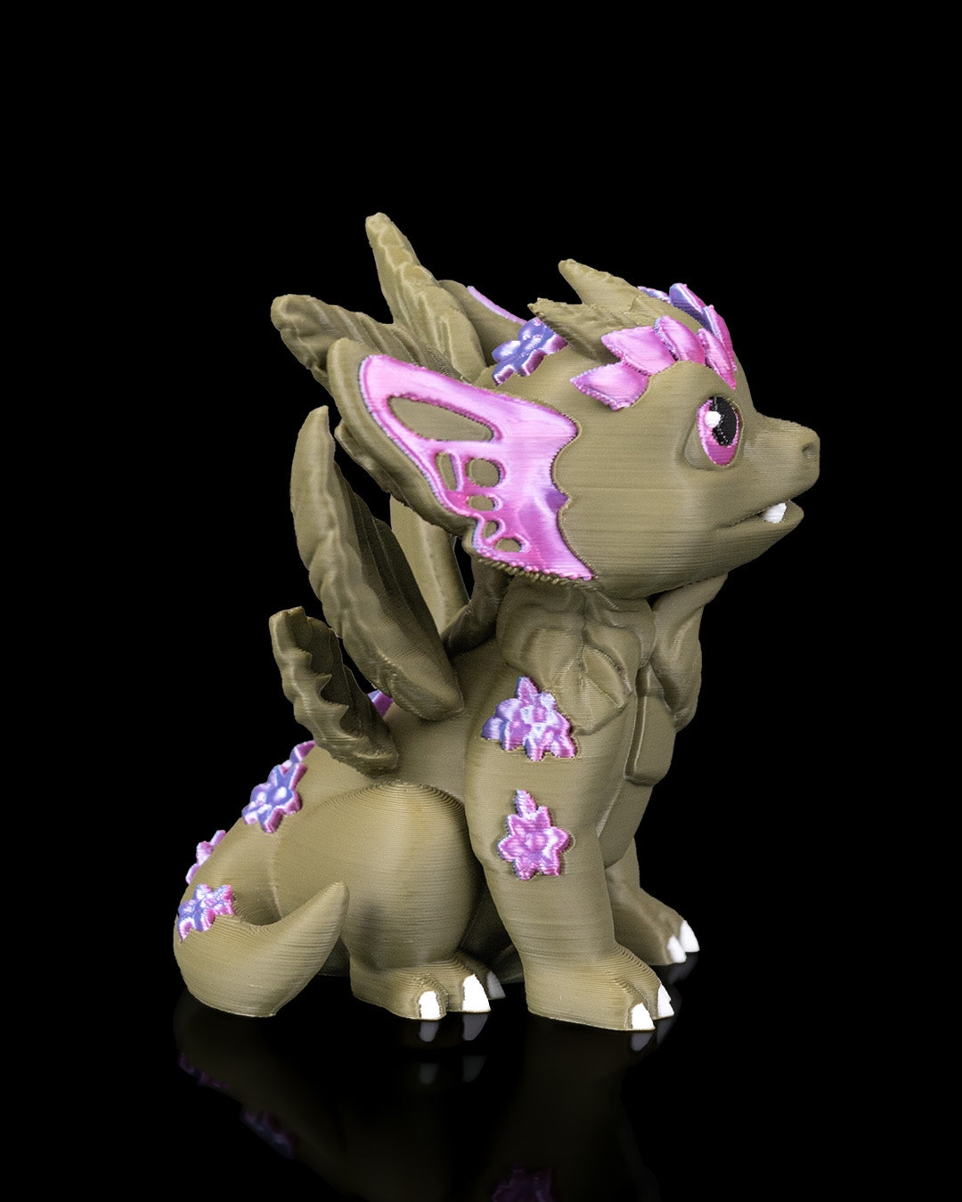 Floral Dragon and Egg