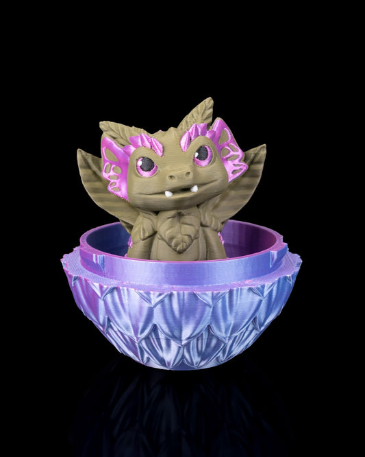 Floral Dragon and Egg