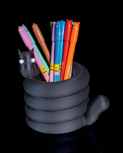 Goth Cat Pen Holder