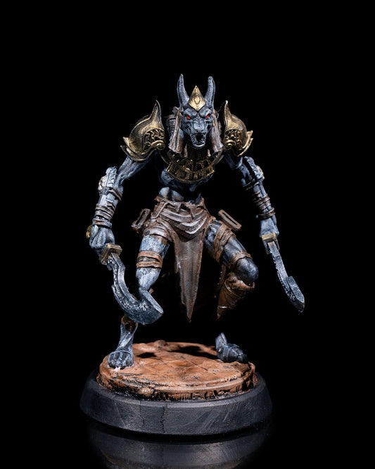 Jackal Warrior With Sward Resin Print