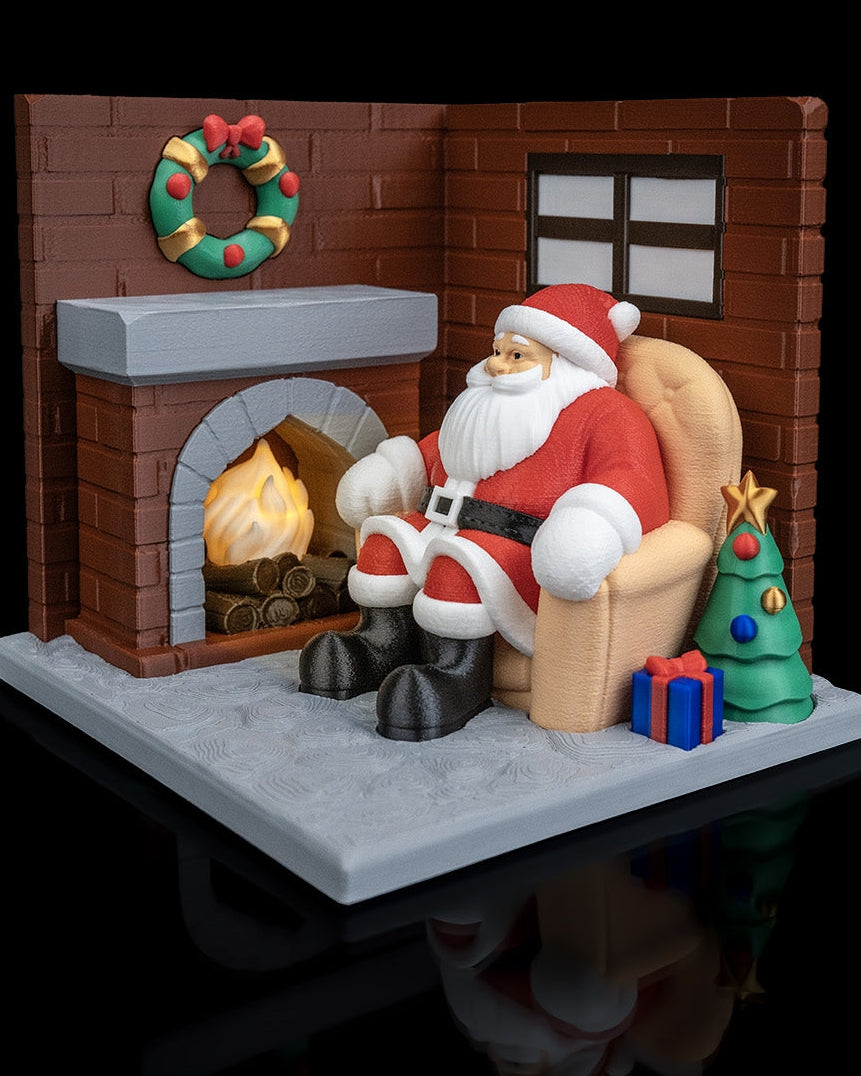 Santa's Living Room Table Lamp