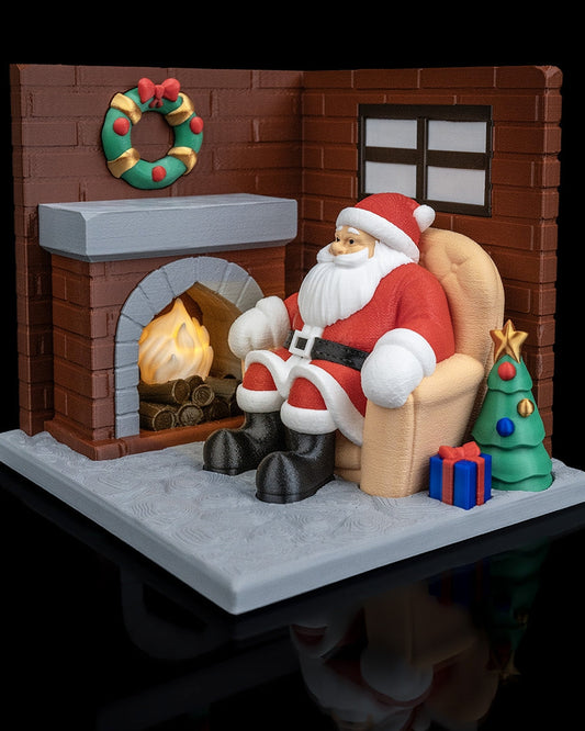 Santa's Living Room Table Lamp