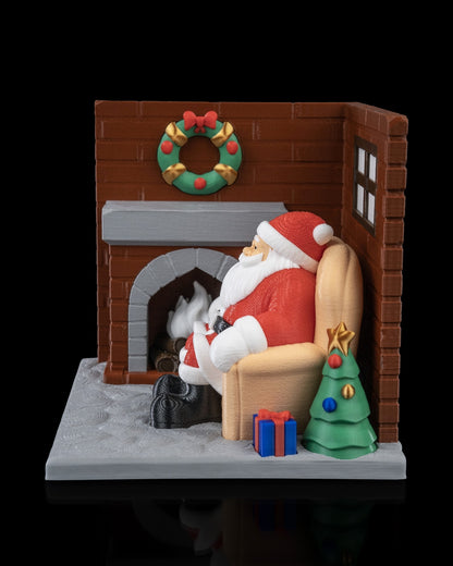 Santa's Living Room Table Lamp