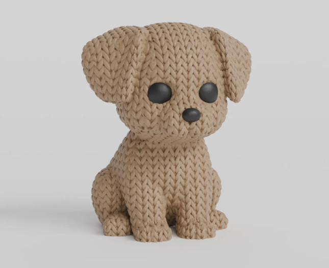 Knitted Puppy