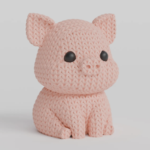 Knitted Pig