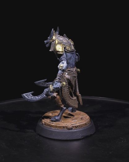 Jackal Warrior With Sward Resin Print