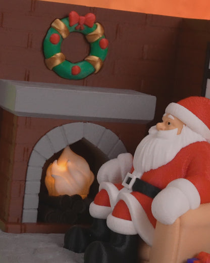 Santa's Living Room Table Lamp